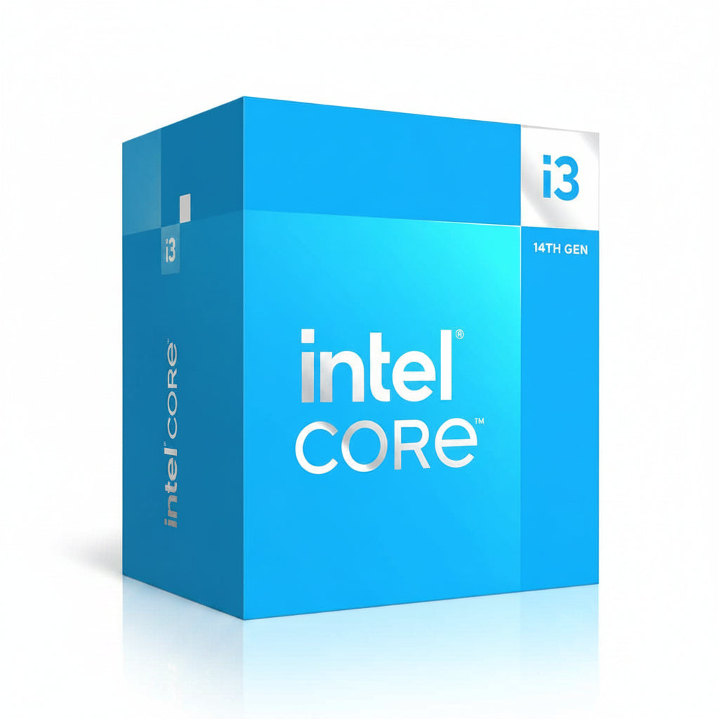 Intel Core i3 processor box on a white background