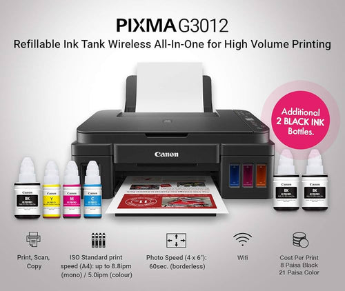Canon PIXMA G3012 All-in-One Wi-Fi Ink Tank Printer